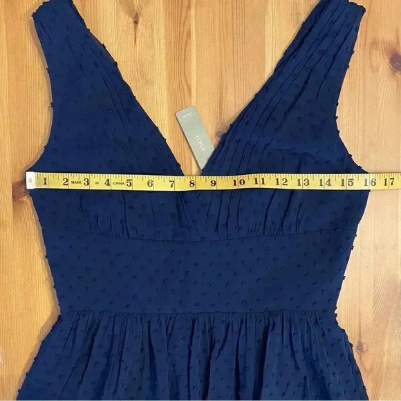 J. Crew Swiss Dot Fit & Flare Cocktail Dress Wedding Guest Party New - Picture 9 of 12